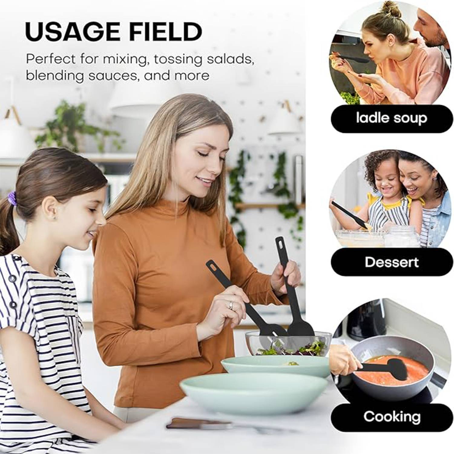Creative Silicone Mixing Spoon Baking Tools 3