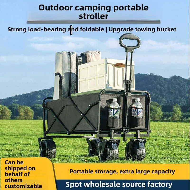 Foldable Outdoor Utility Cart - Portable Wagon 3