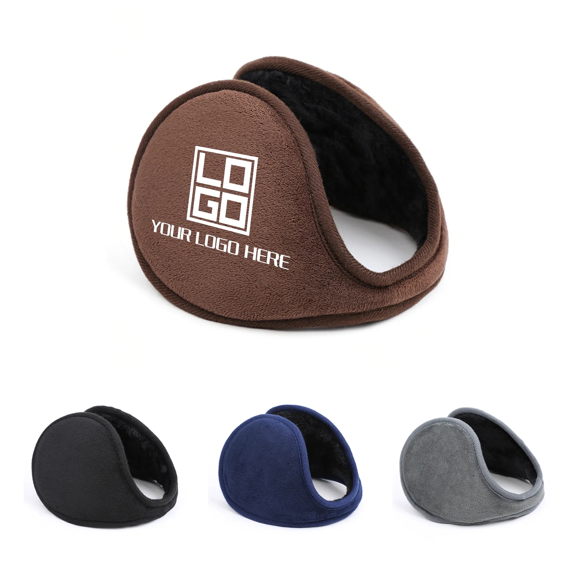 Unisex Warm Earmuffs Plush Winter Solid Color Outdoor 6