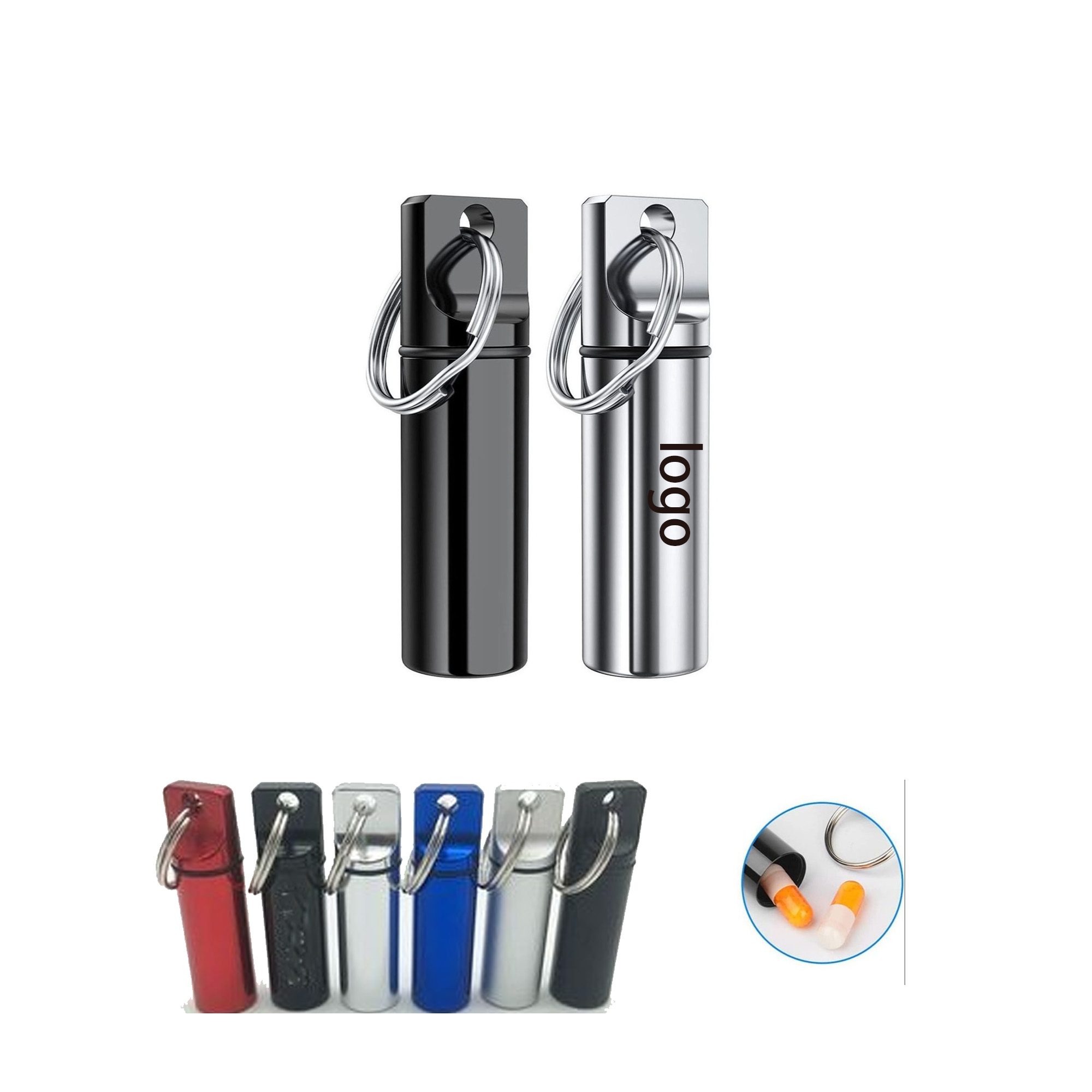 Pill Box Keychain 2