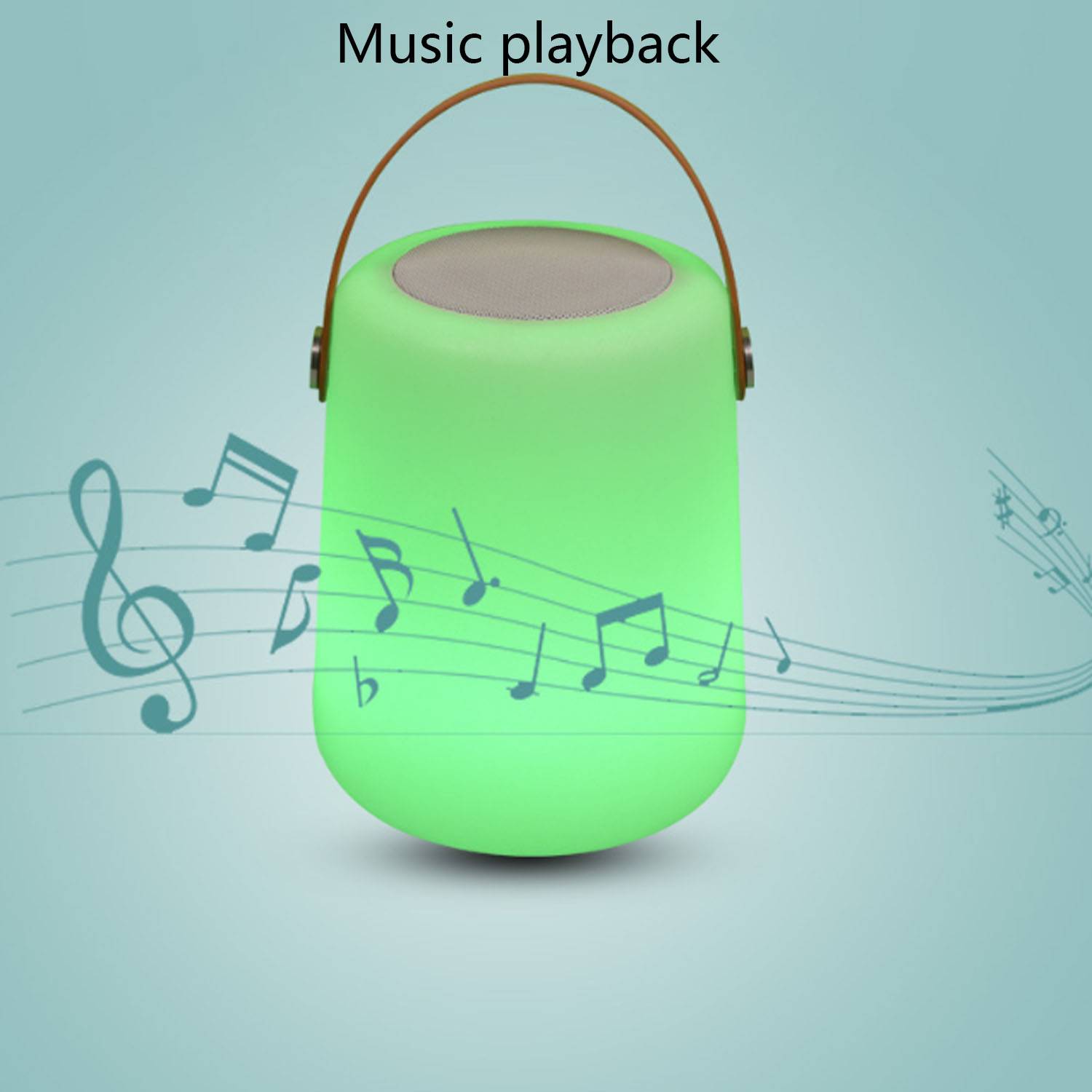 Outdoor portable lighting luminous bluetooth speaker 3