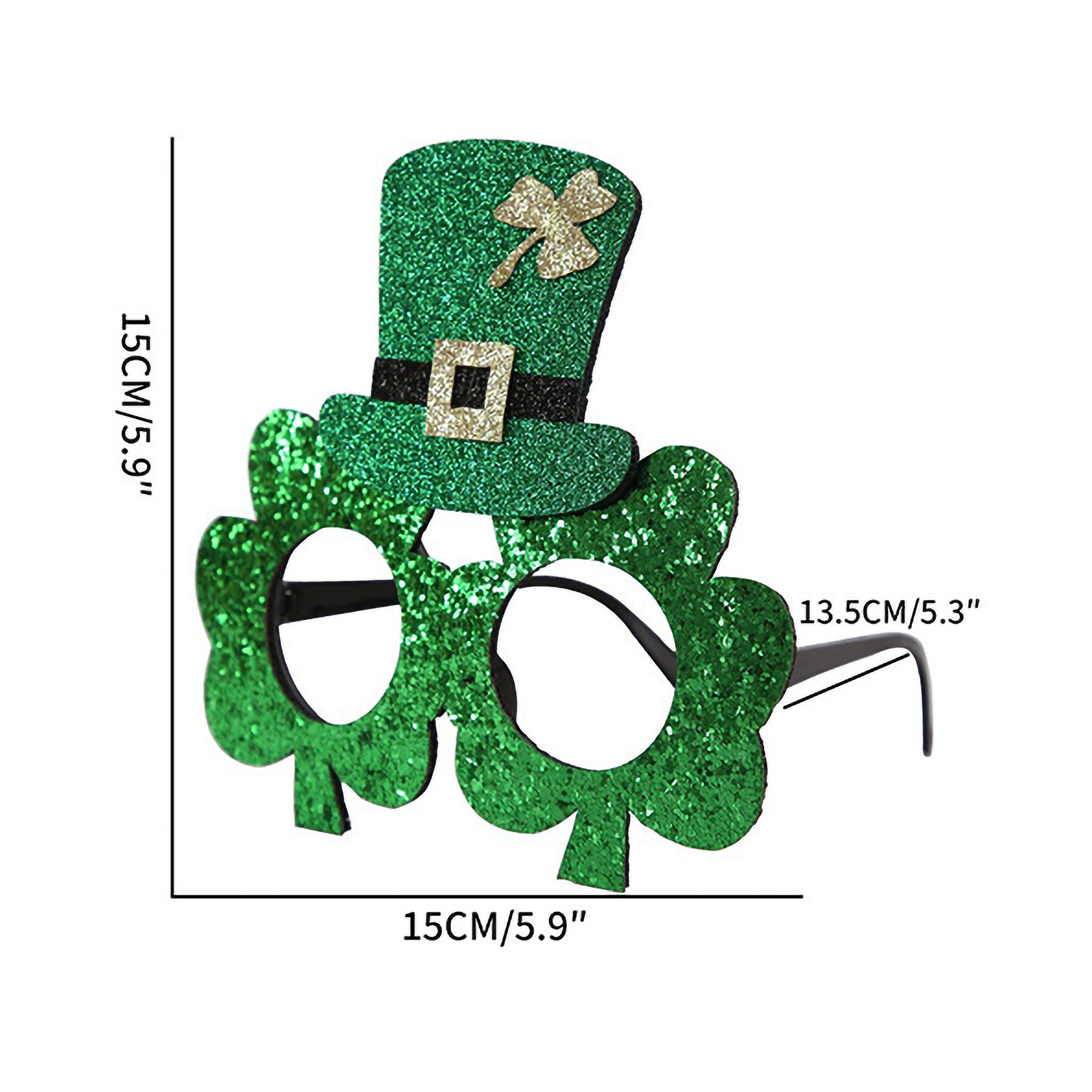 Irish-Themed Sparkling Glasses Construction St.Patrick's Day 2