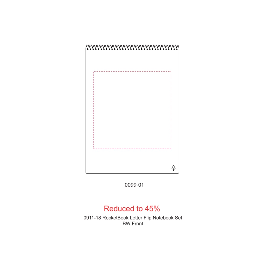 Rocketbook Letter Flip Notebook Set 50