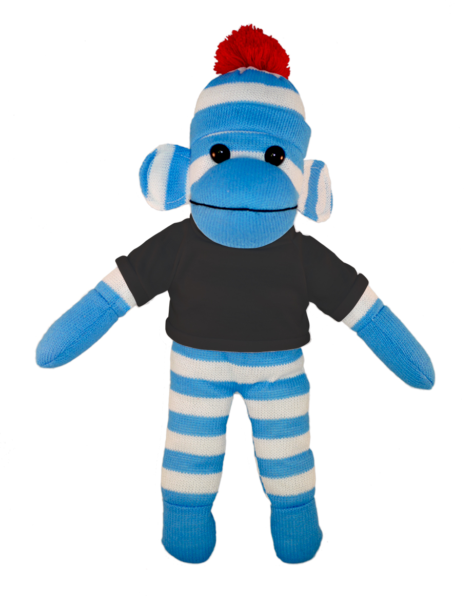 Blue Sock Monkey with Tee 11