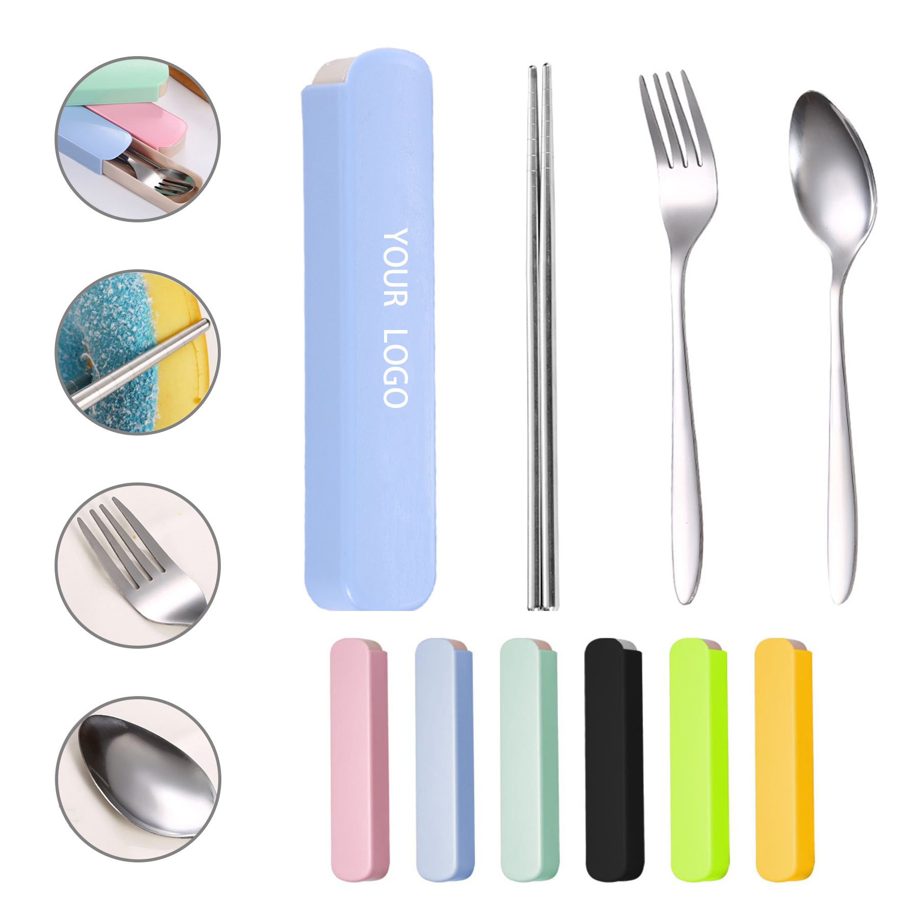 Portable Stainless Steel Spoon And Fork Set 2
