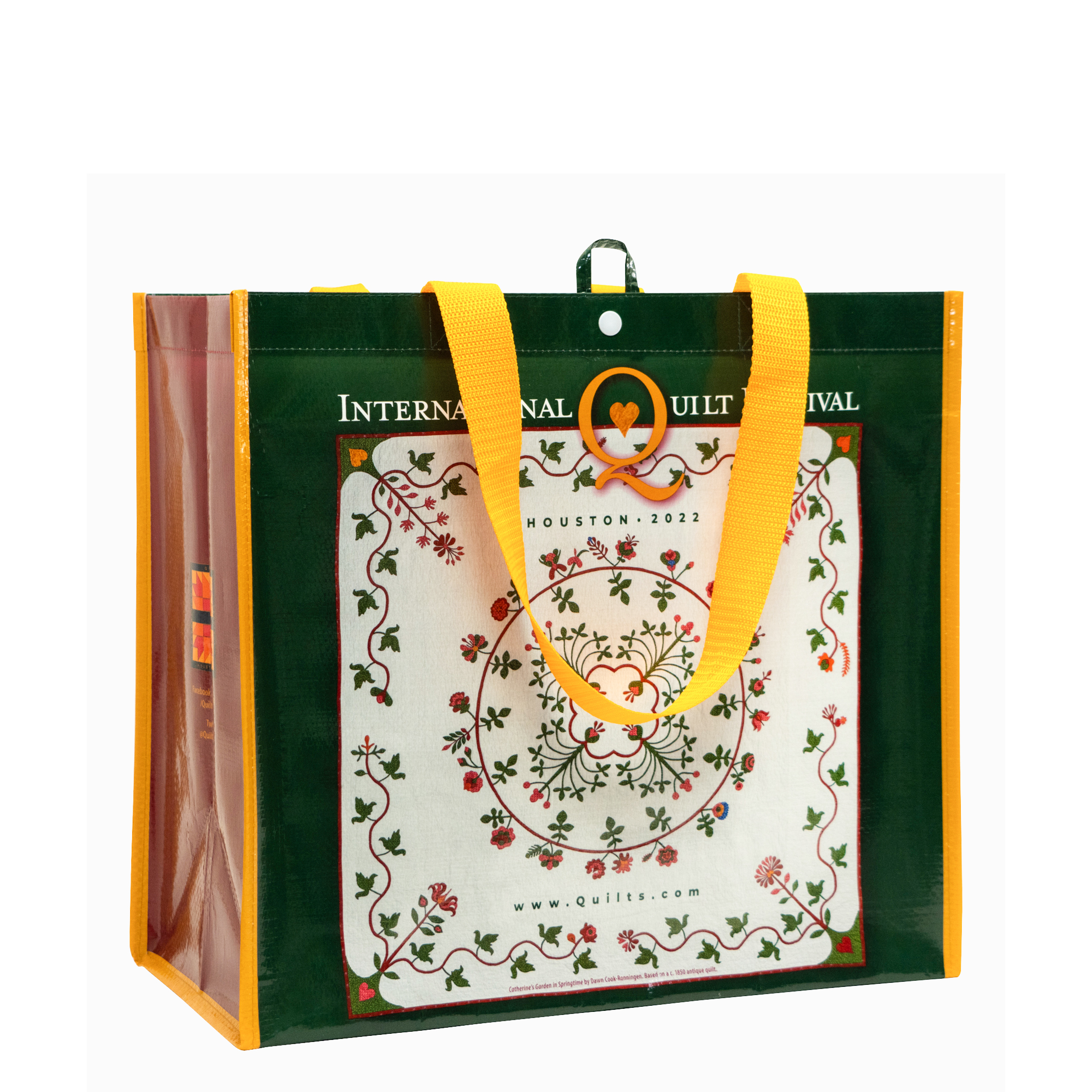 Custom Full-Color 180g Double Laminated Woven Tradeshow Tote Bag 16"x14"x8" 1