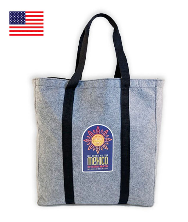"The Richmond" Lined Felt Tote Bag 1