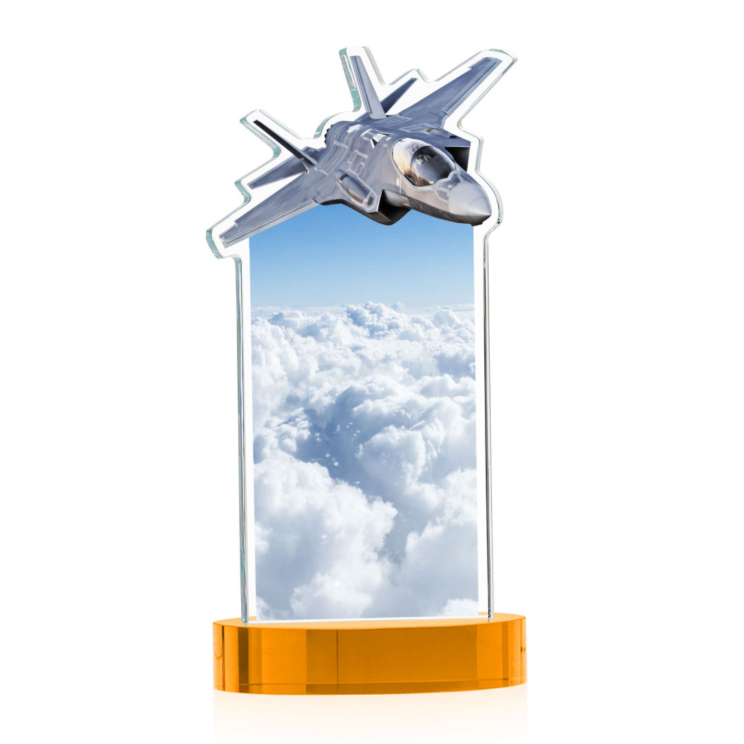 Top Gun VividPrint™ Award on Alberton Base - Amber 7
