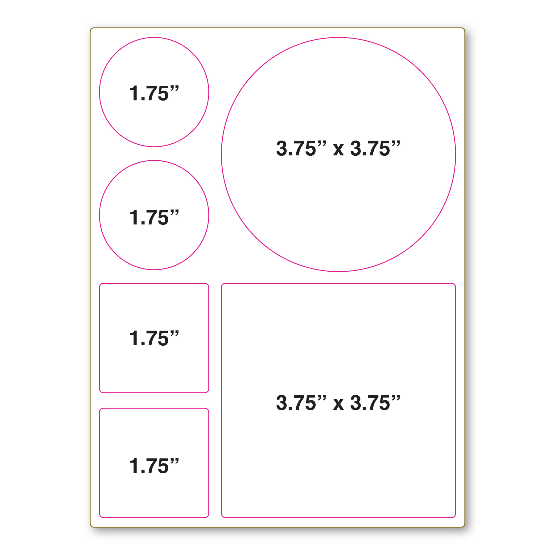 Repositionable Decal Sticker Sheet 6" x 8" - 4 Mil 3