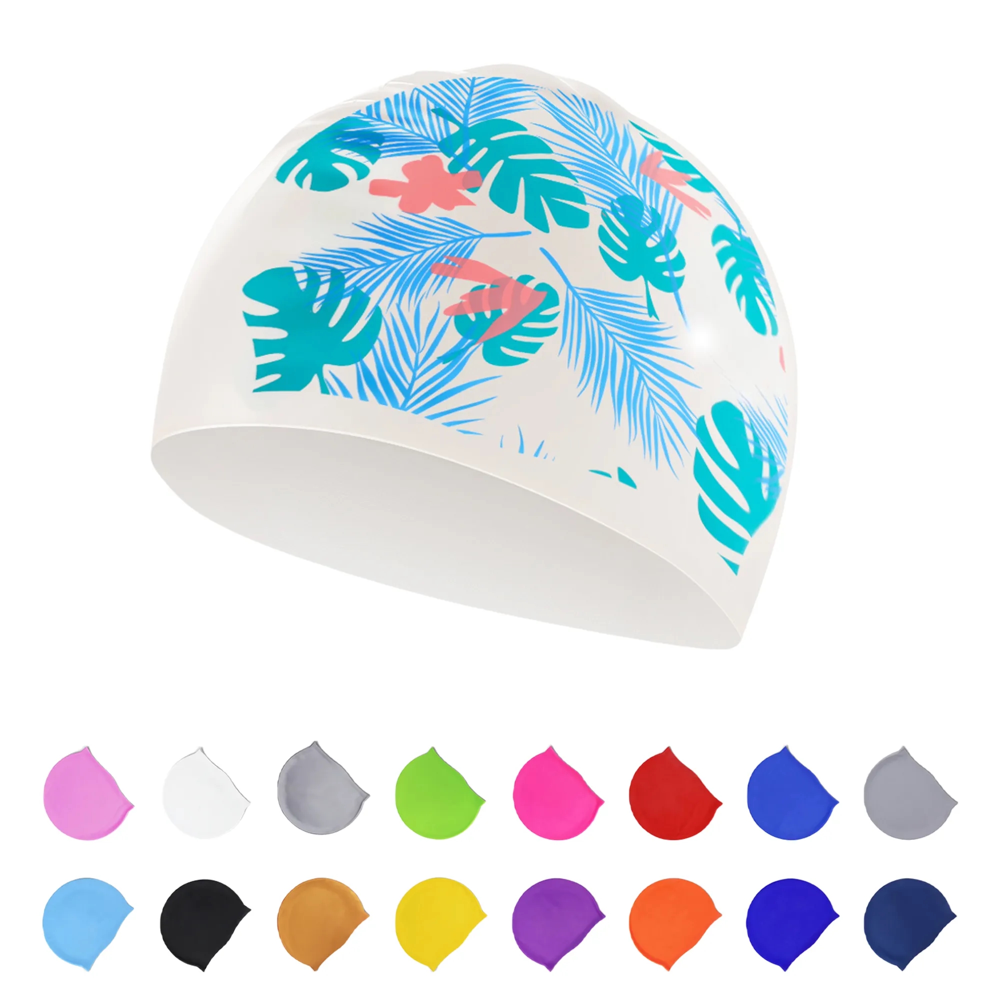 Swimming Hat Colorful Summer Cap 14
