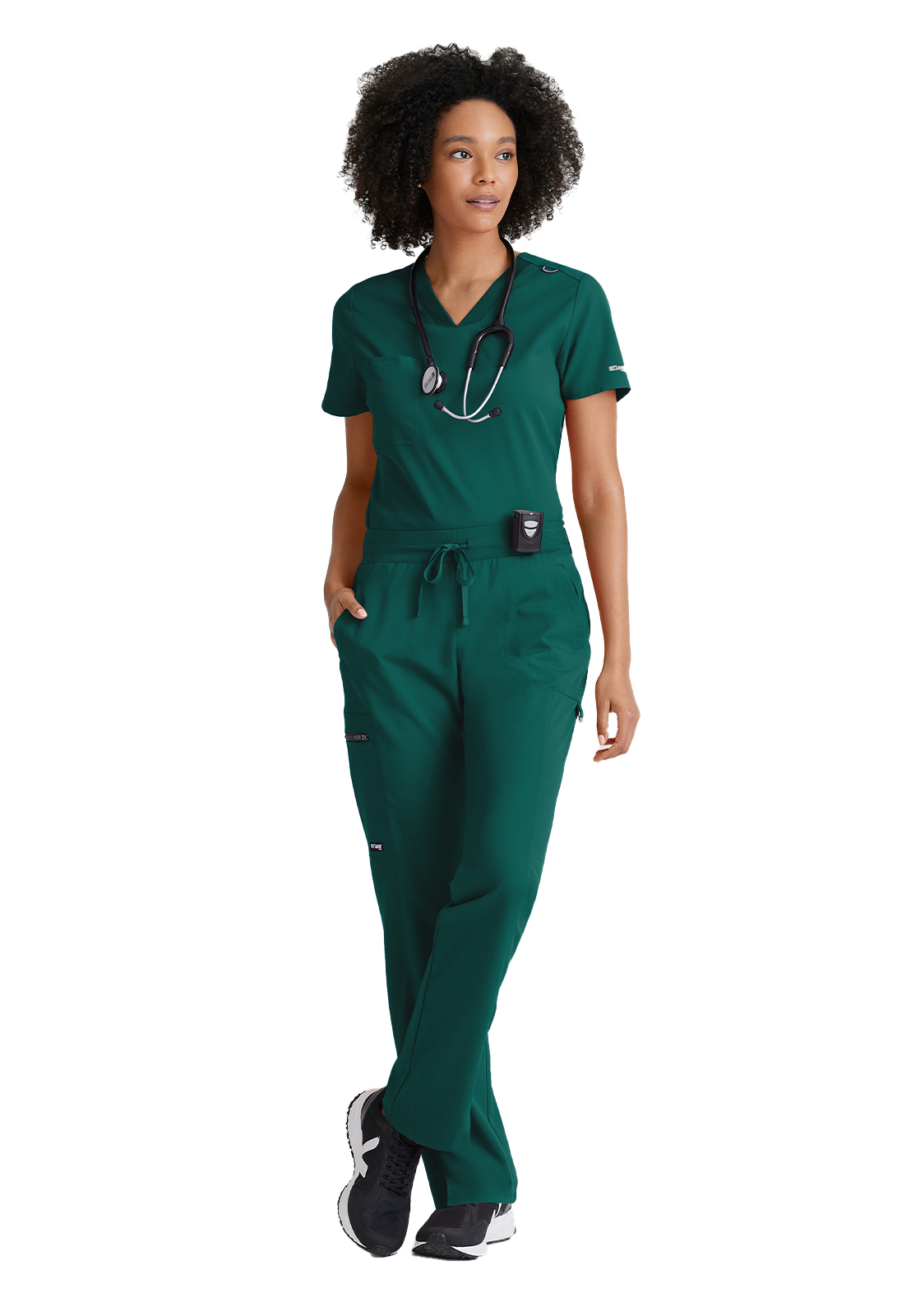 Grey's Anatomy Spandex Stretch - Women's One-Pocket Bree Tuck-In Scrub Top 37
