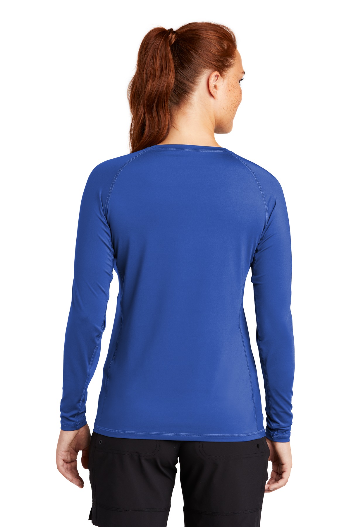 Sport-Tek Women's Long Sleeve Rashguard Tee. LST470LS 25