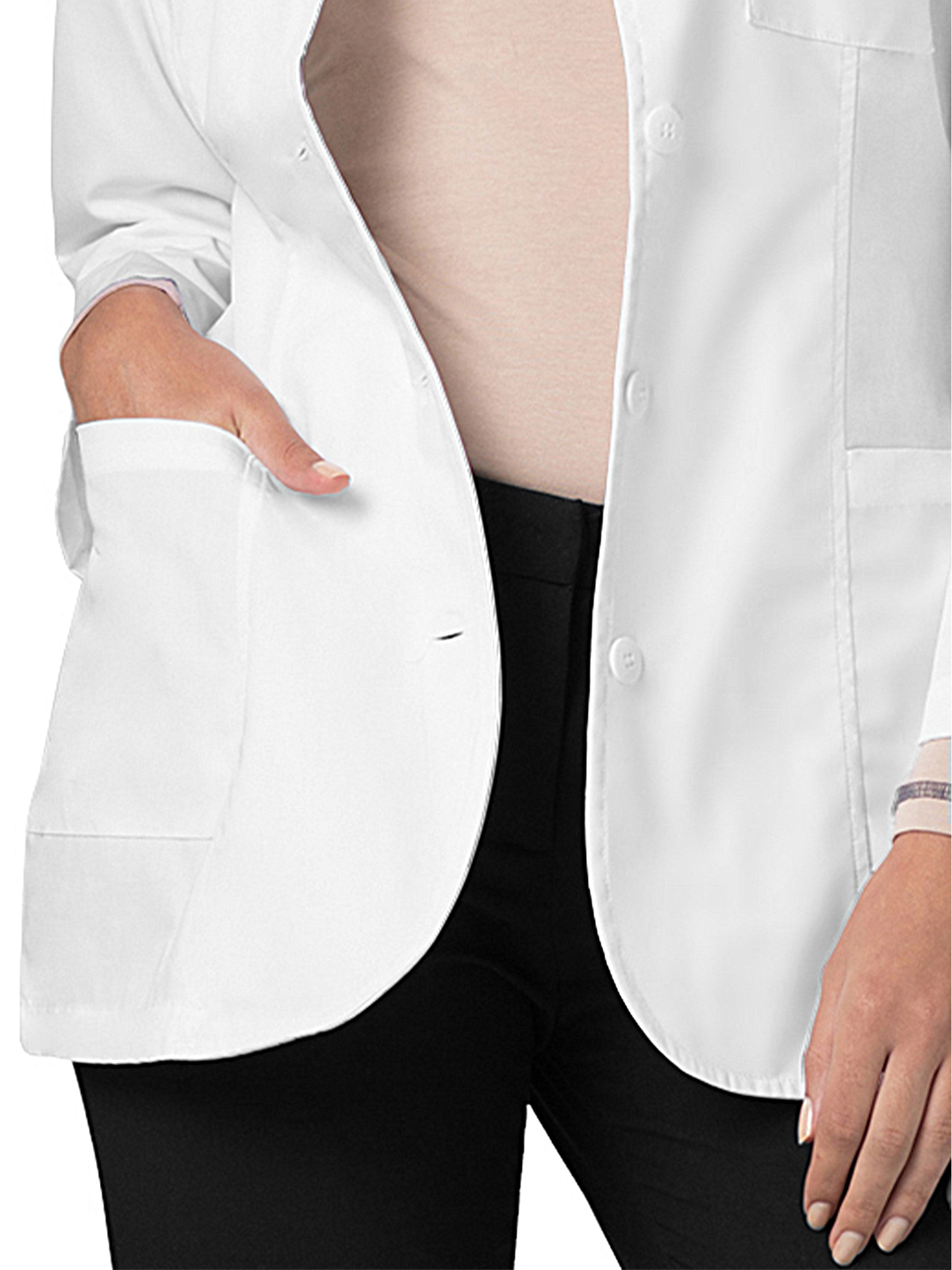 Adar - Universal - Women's Three-Pocket 30" Princess Cut Consultation Lab Coat 5