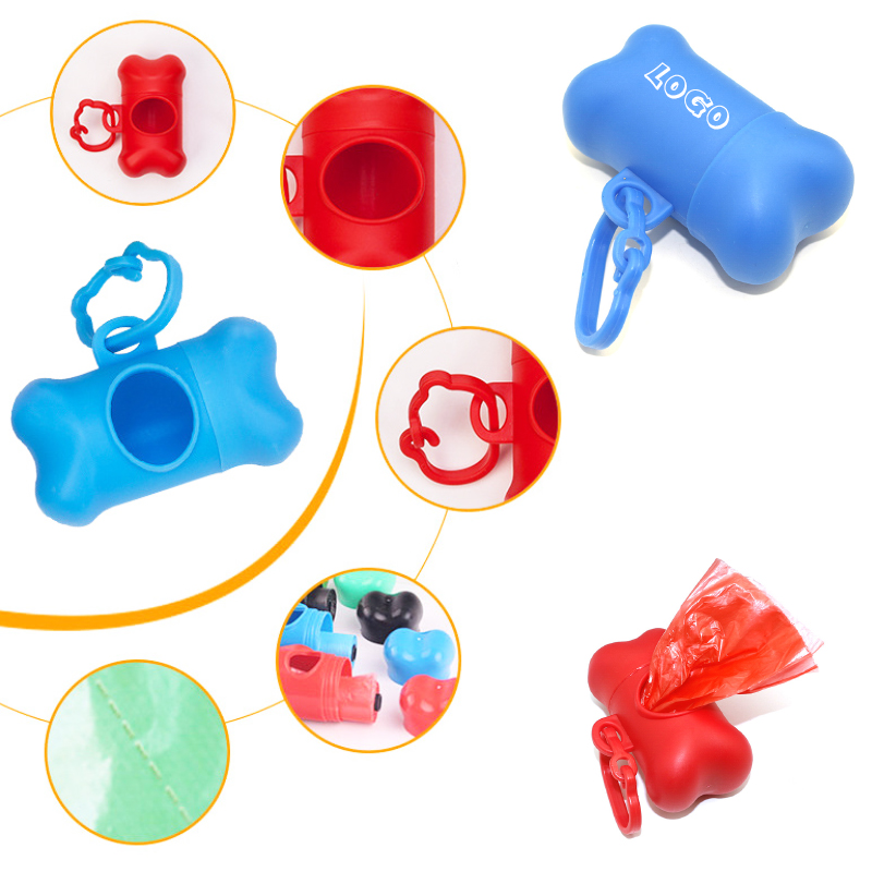 Disposable Pet Waste Bag w/ Bone Shaped Case 2