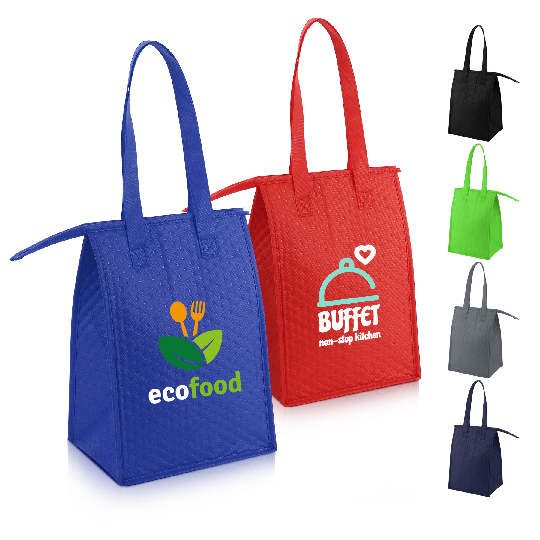 Non-Woven Lunch Cooler Tote Bag (9"×13") 11