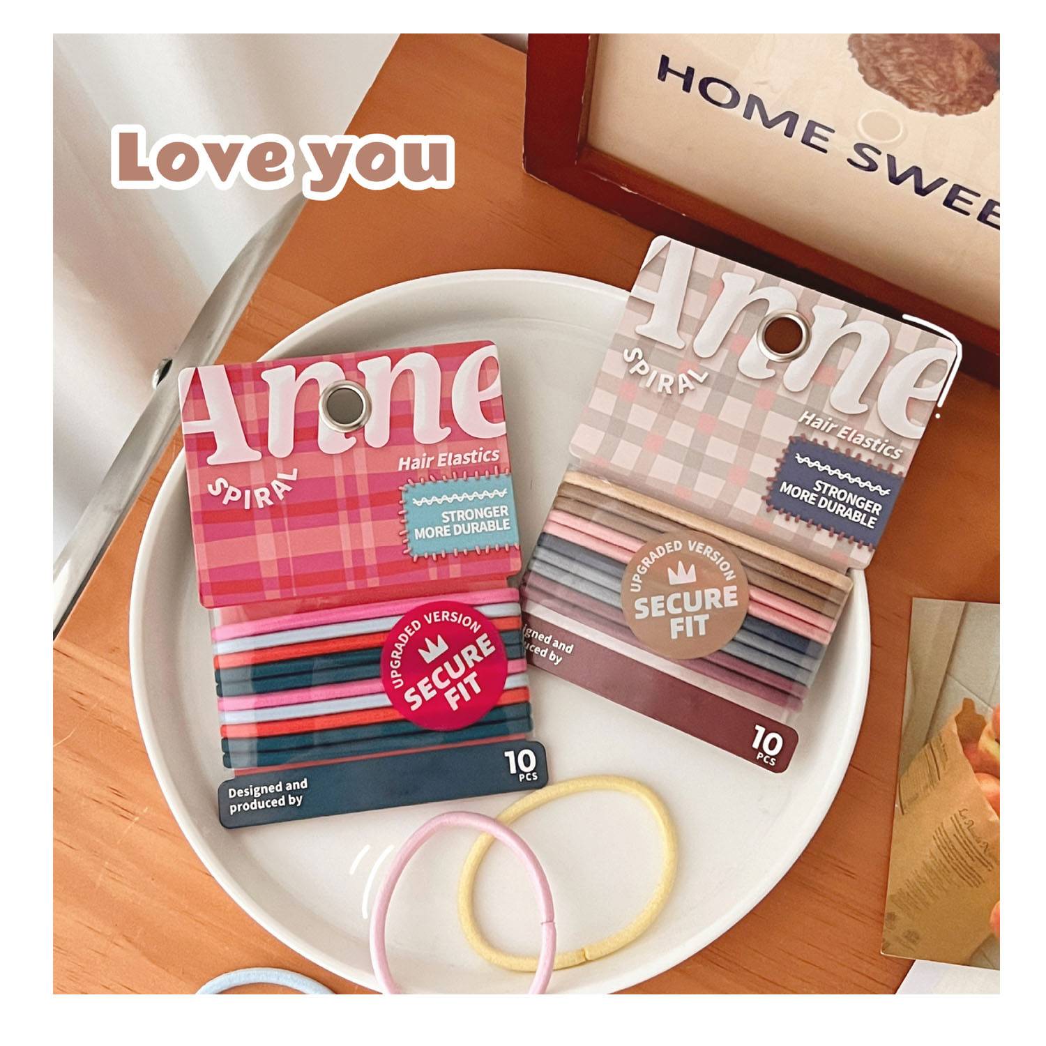 10 Pack Elastic Hair Ties 4