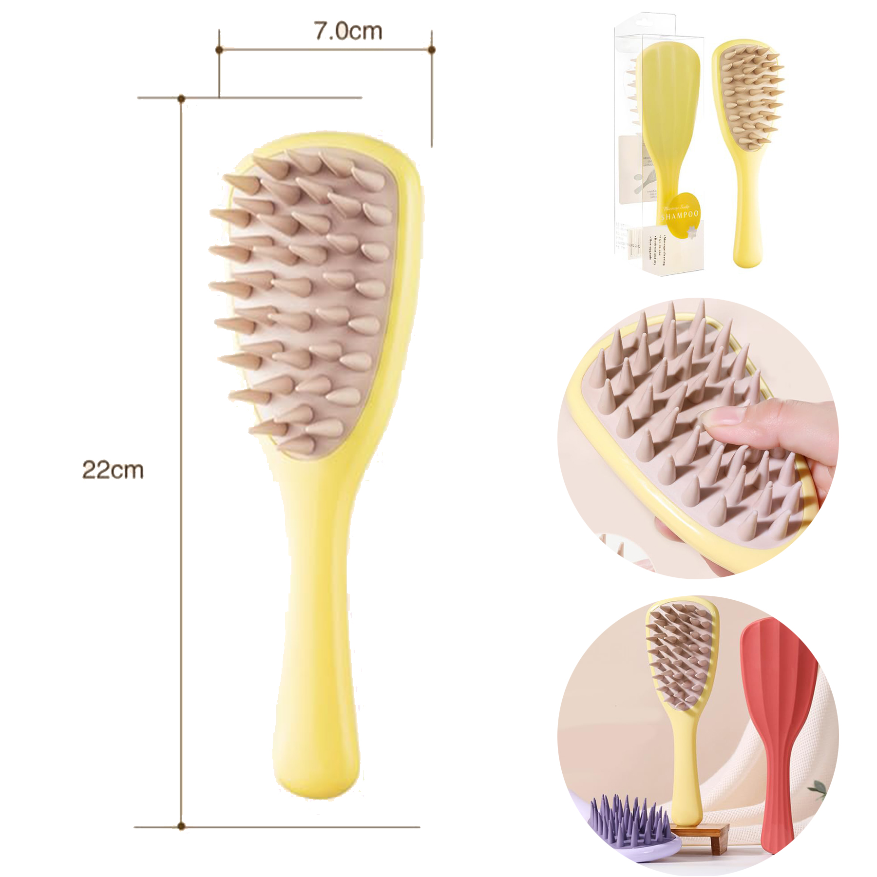 Long Handle Silicone Hair Scalp Massager 2