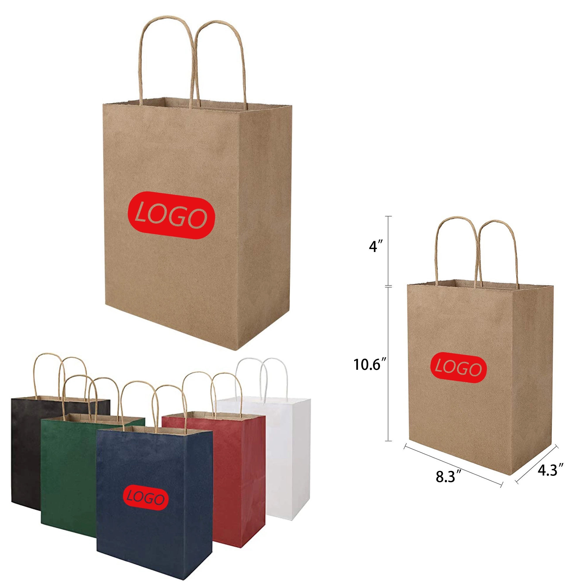 Medium Paper Bags With Handles Bulk 2