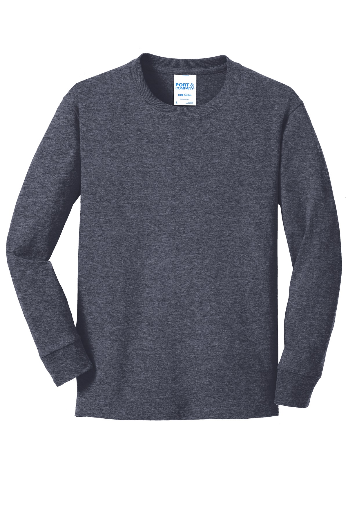 Port & Co Youth Long Sleeve Core Cotton Tee. PC54YLS 113