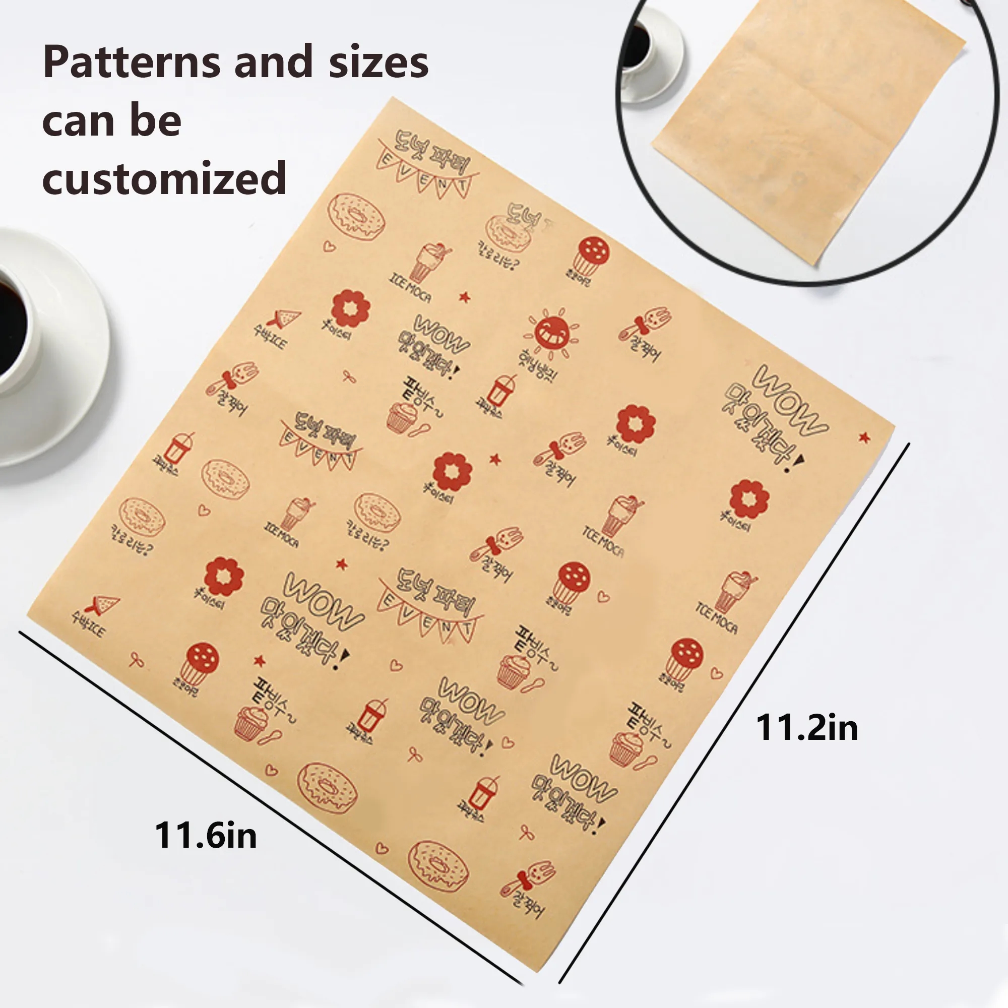 Grease Proof Food Wrap 8