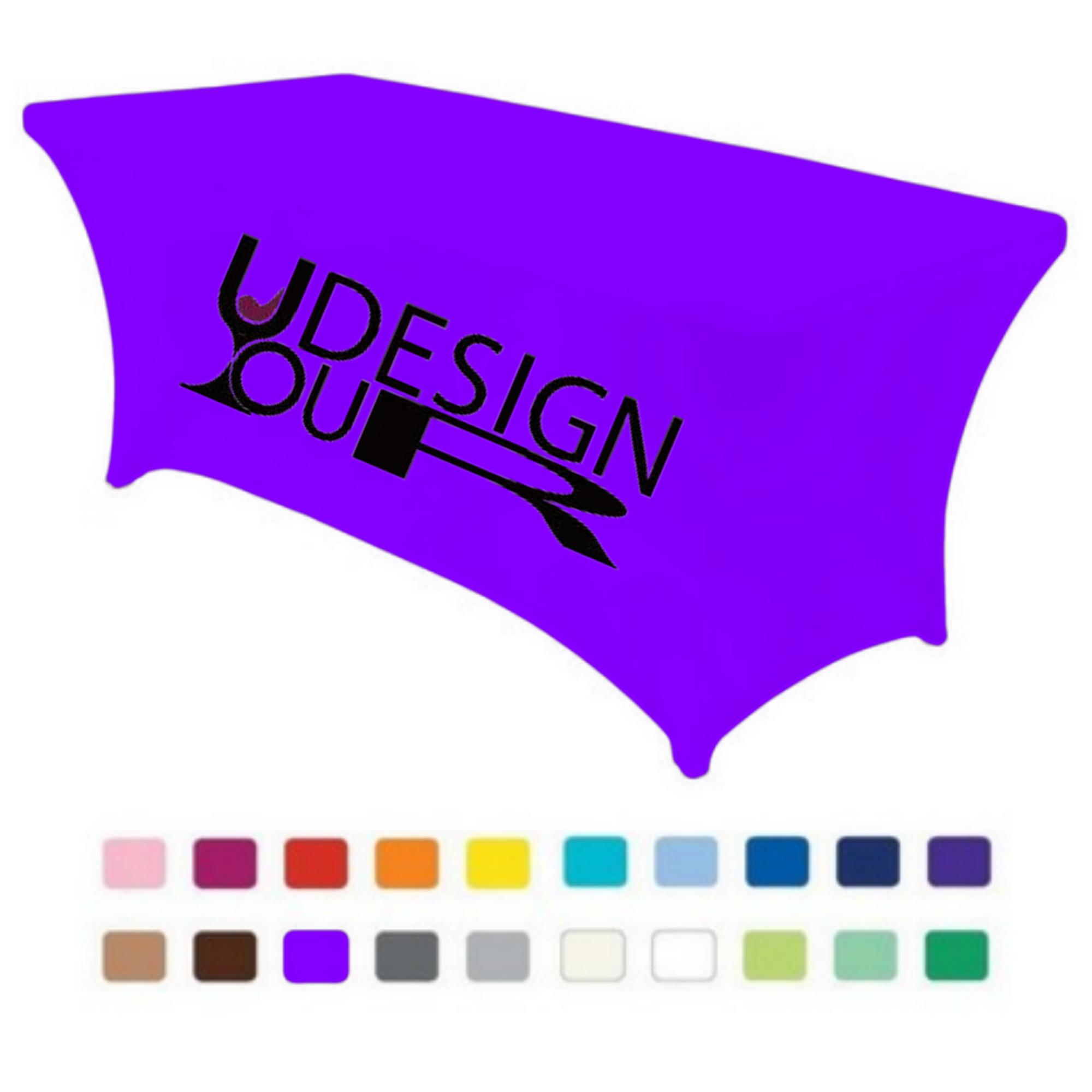Premium 6' Full Color Dye Sublimation Stretch Table Cover 2