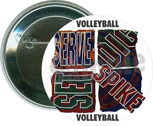 Volleyball, Serve, Dig, Set, Spike, Volleyball Button 1