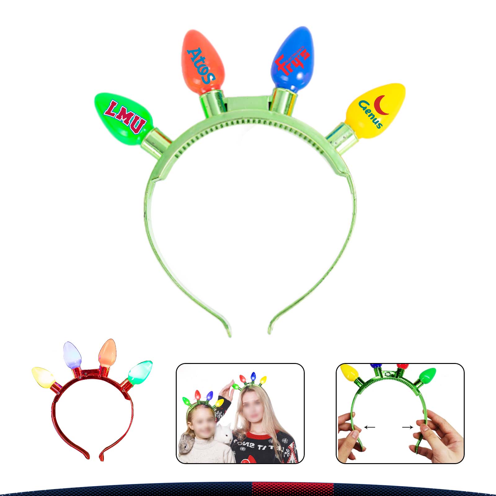 Christmas LED Headband 3