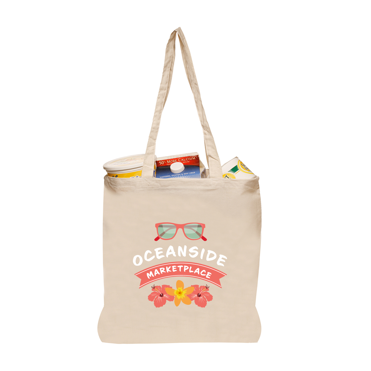 Nature Lover Natural Cotton Fiber Tote Bag (Full Color Imprint), custom tote bag with logo imprint 2