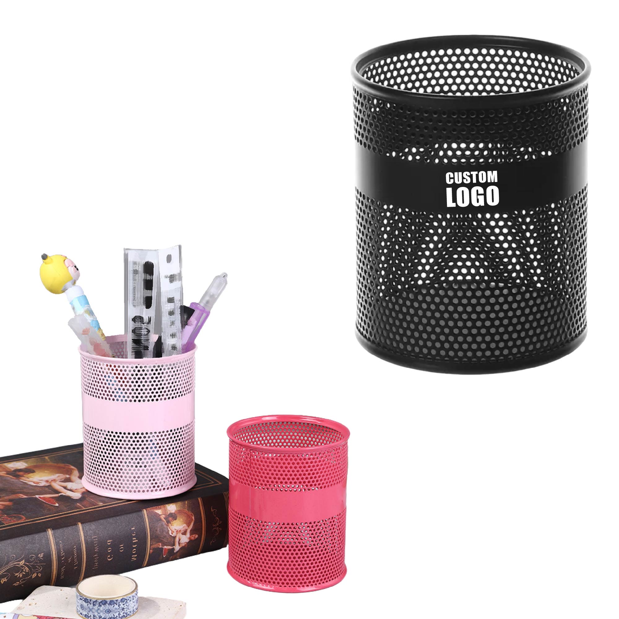 MOQ 10 pcs Desk Pen Holder 2
