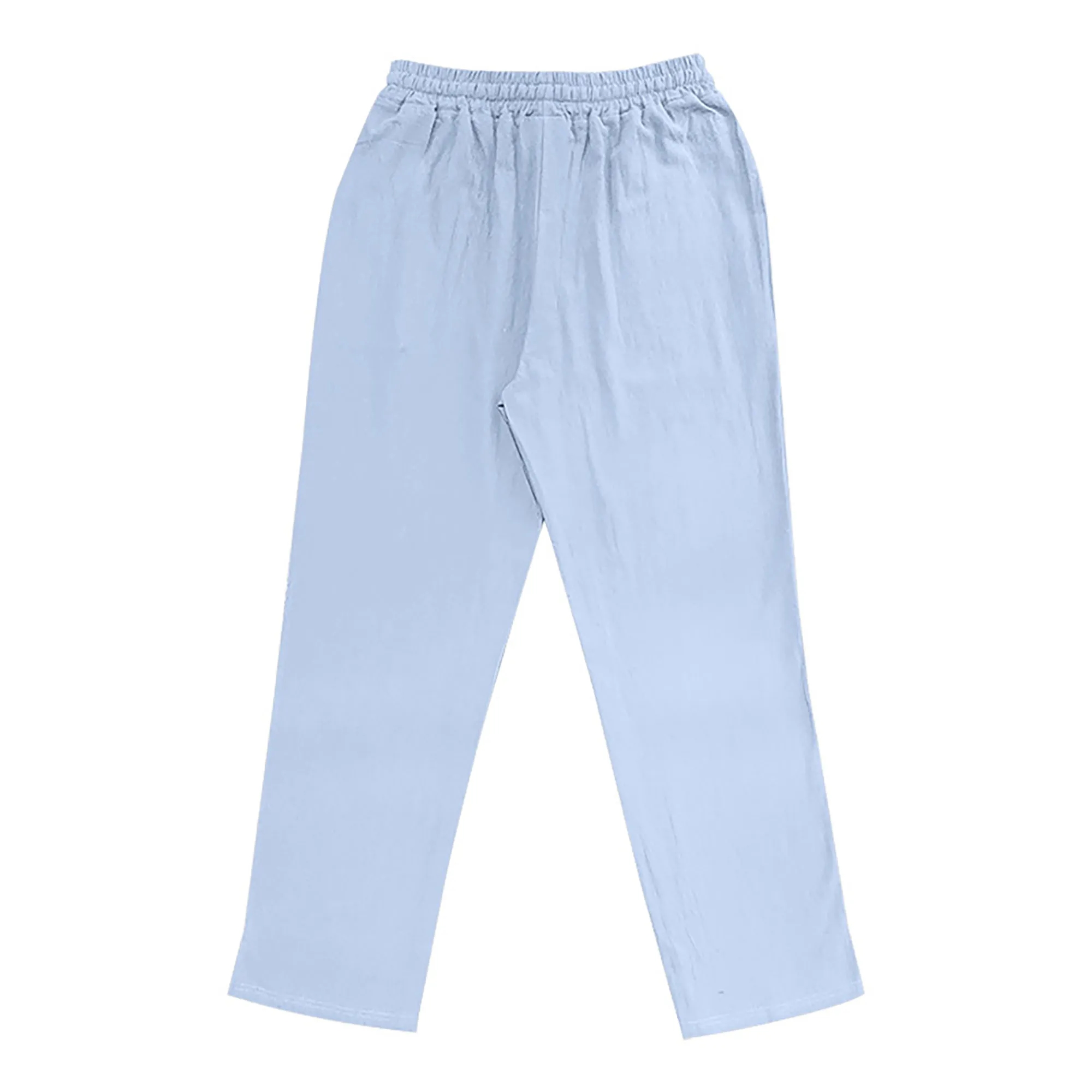 Cotton Linen Slacks  With Logo For Travel, Holiday" 2