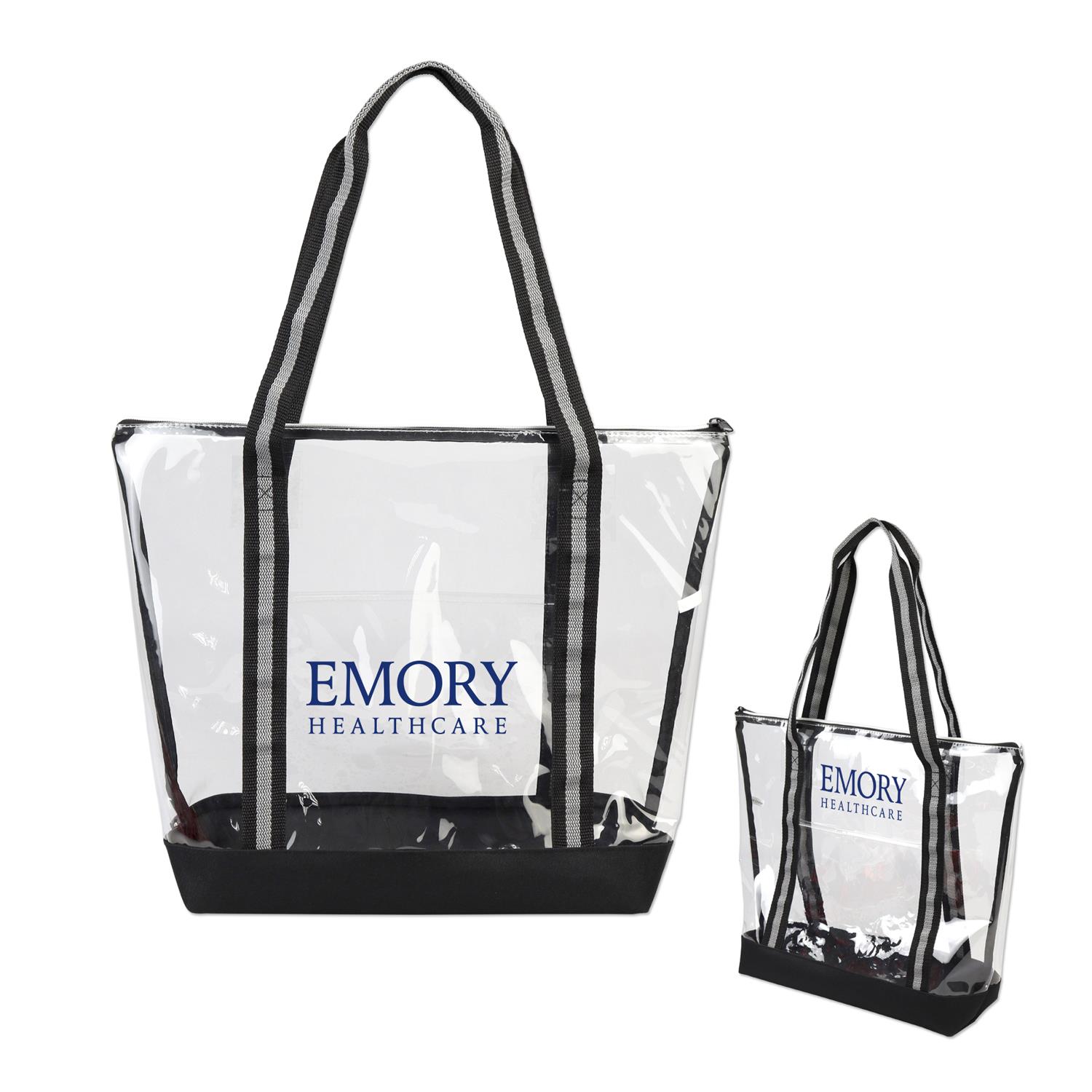 Clear Tote with Zipper 1