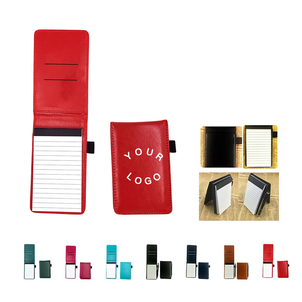 Office Memo Pad PU Cover with Pen Storage 2