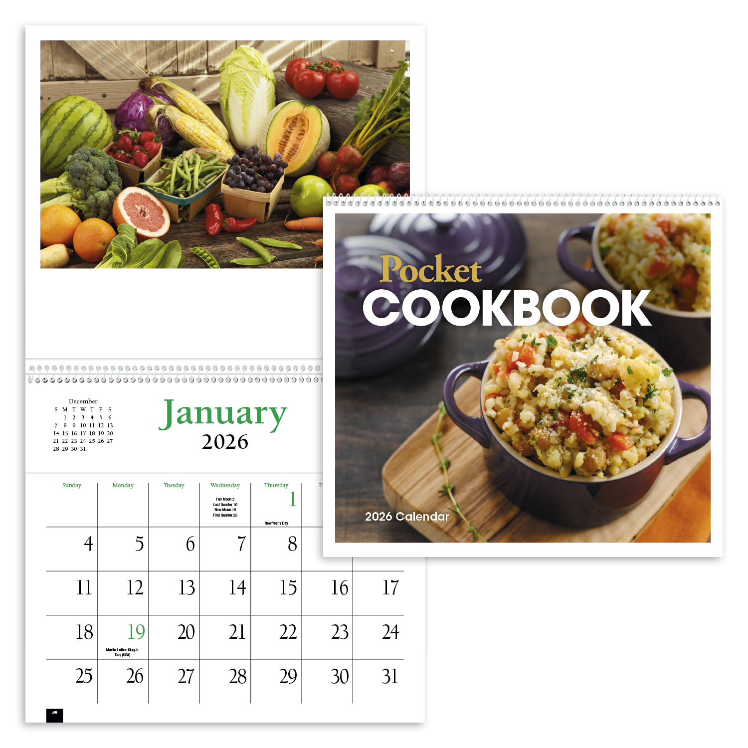 HotLine® Products Pocket Cookbook Calendar 48