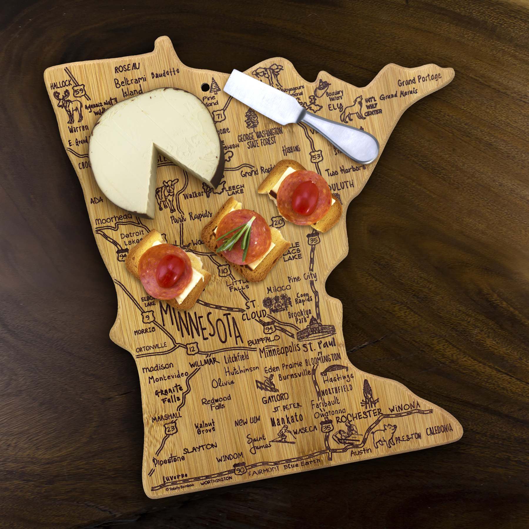 Destination Minnesota Cutting & Serving Board 2