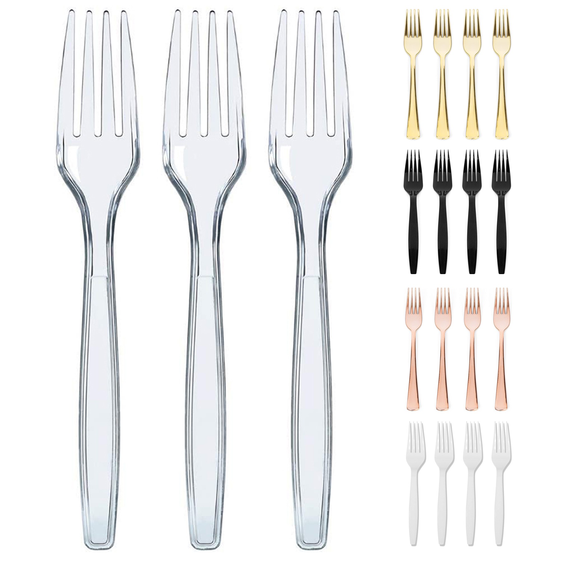 Disposable Clear Plastic Fork 2