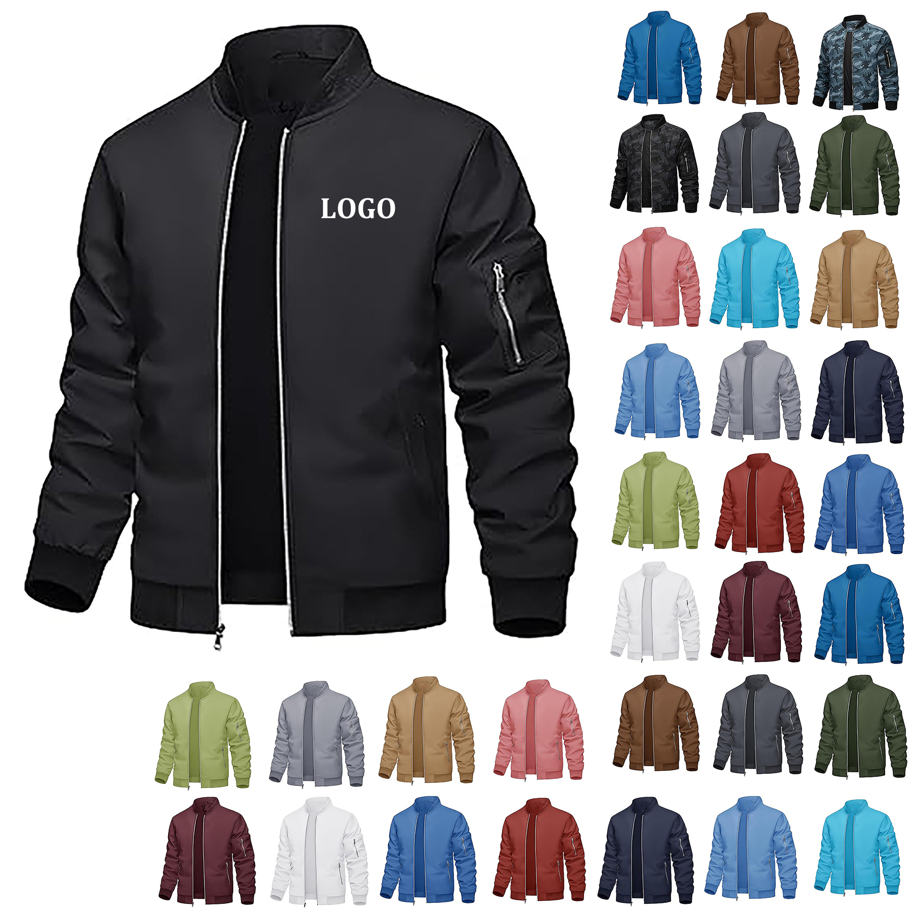 Men's Casual Bomber Jacket 4