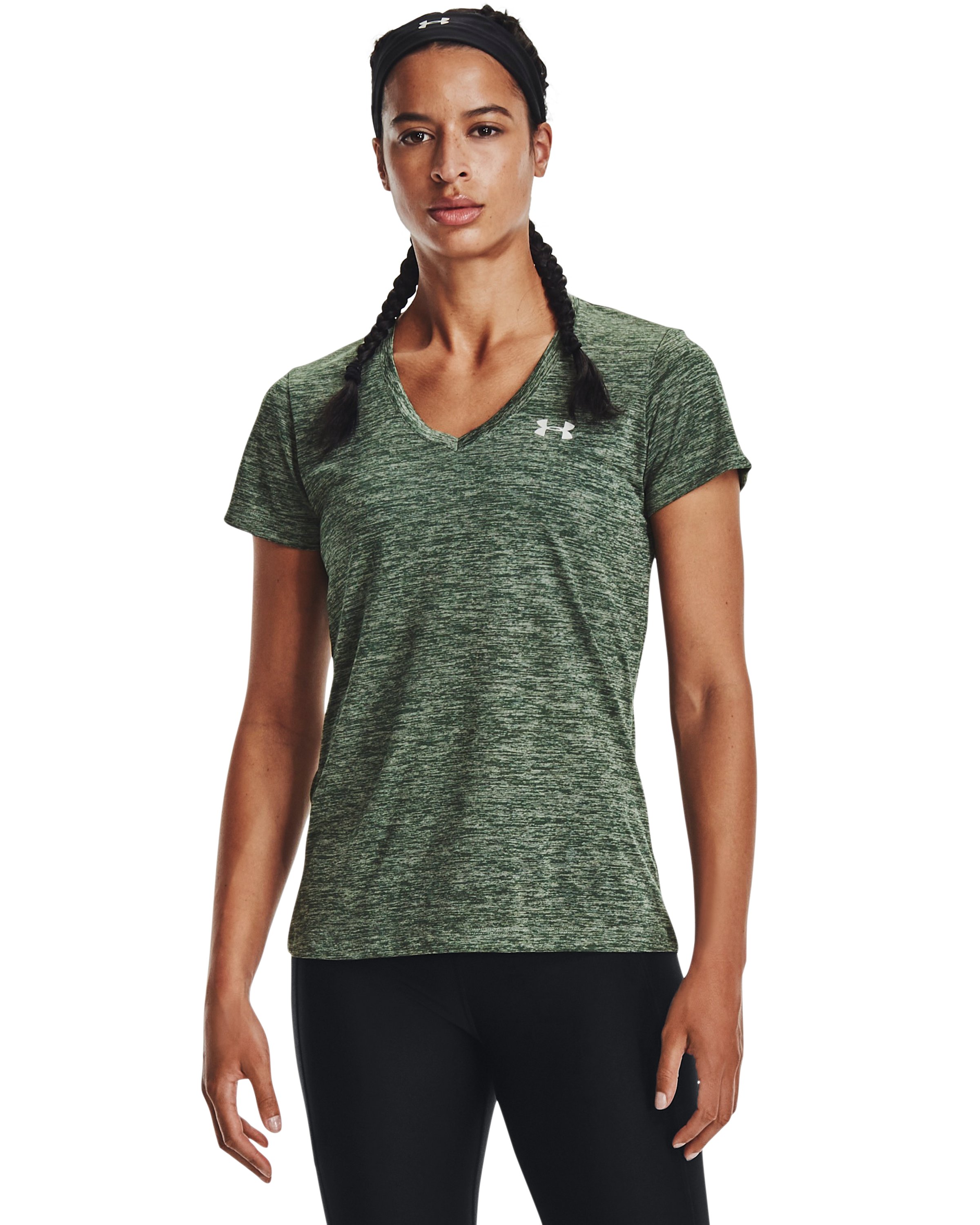 UA Tech Twist Women's V-Neck Short Sleeve 2