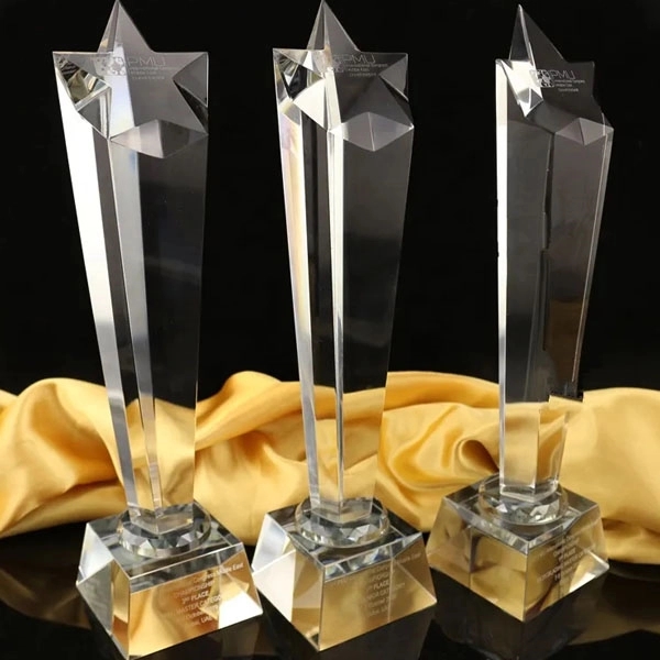Crystal Pentagram Star Trophies 5