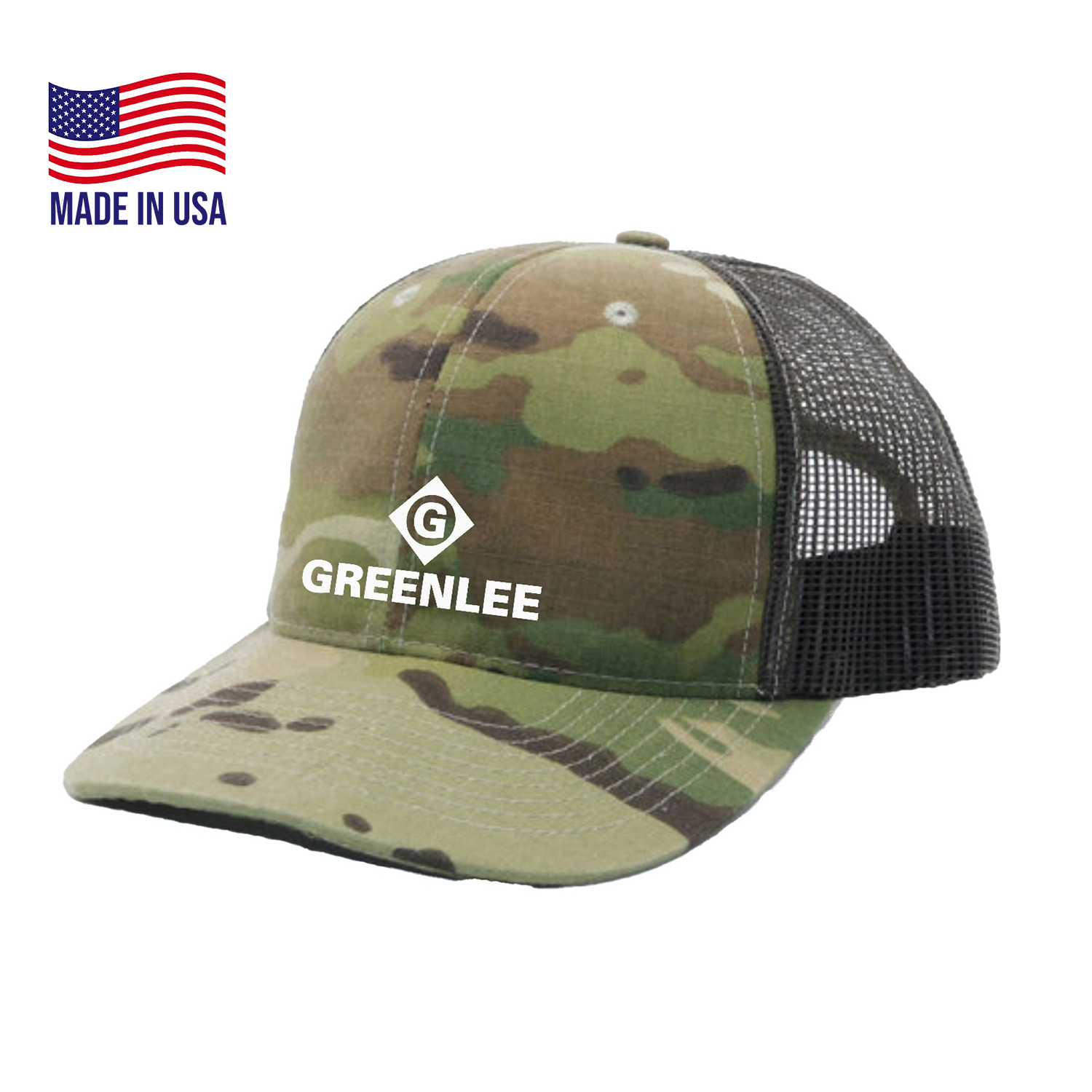 True American Made 6-Panel Camo Ripstop Contrasting Mesh Cap 1
