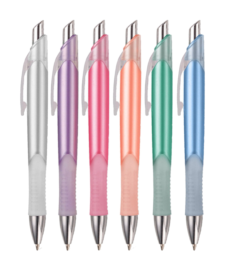 Union Printed - Pastel Wave Barrel Click Pen 3