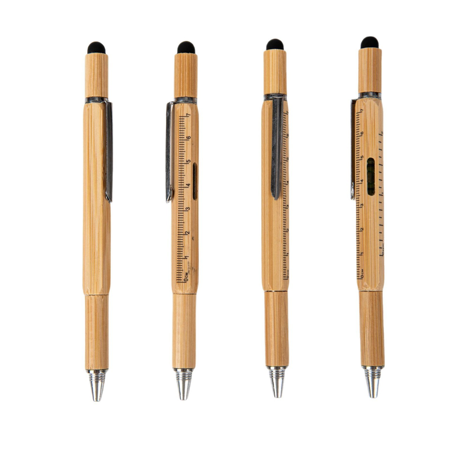 5-in-1 Bamboo Stylus Tool Pen 6