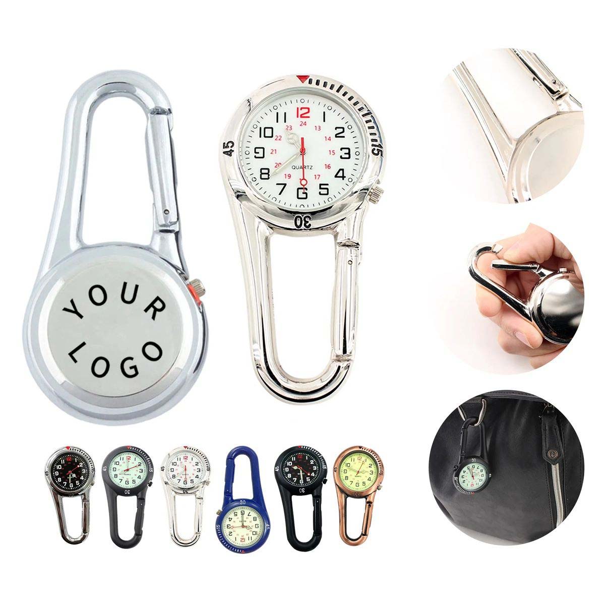 Durable Clip On Outdoor Carabiner Watch 2