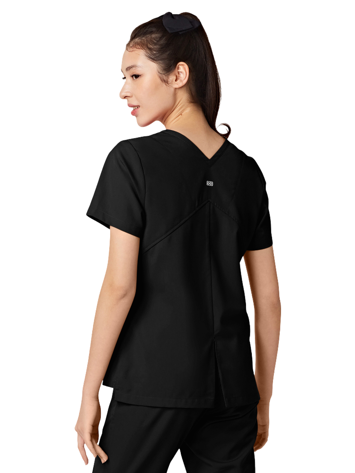 Parkley ABC - Women's Two-Pocket TESS Mandarin Mock Wrap Top 16