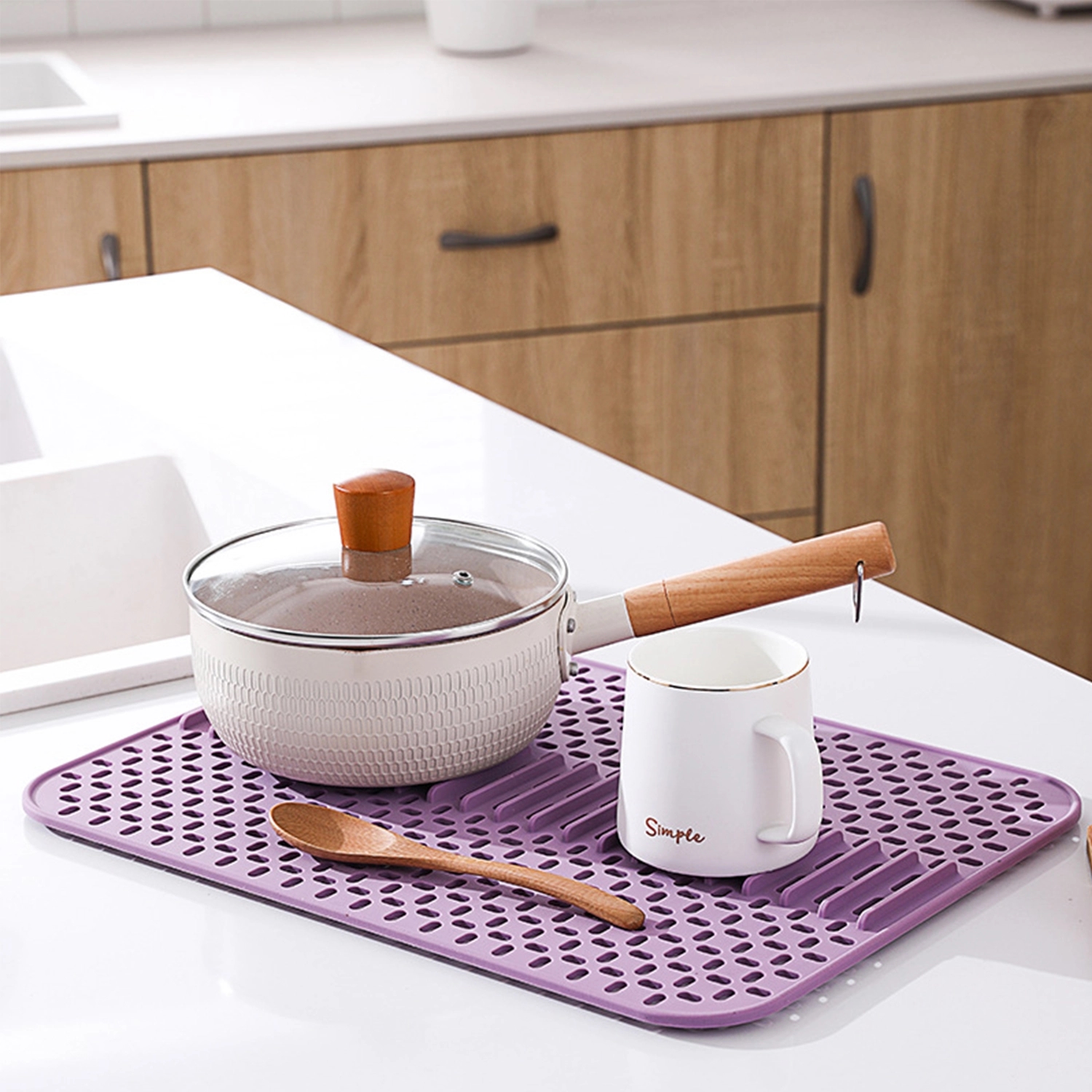 Kitchen Silicone Draining Mat 7