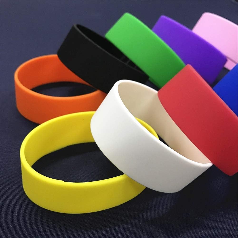 Wide Silicone Wristbands 4
