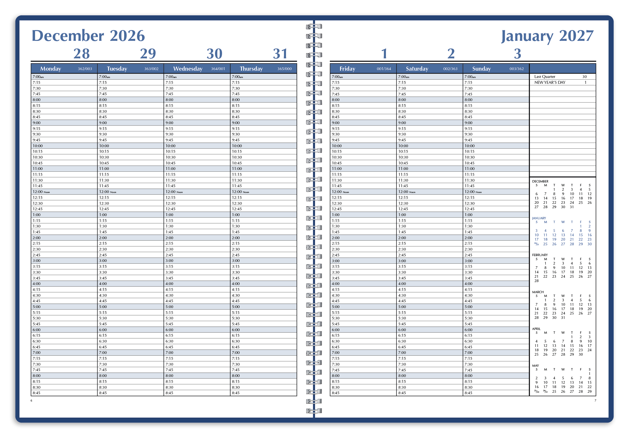 Triumph® Calendars Weekly Time Manager 81