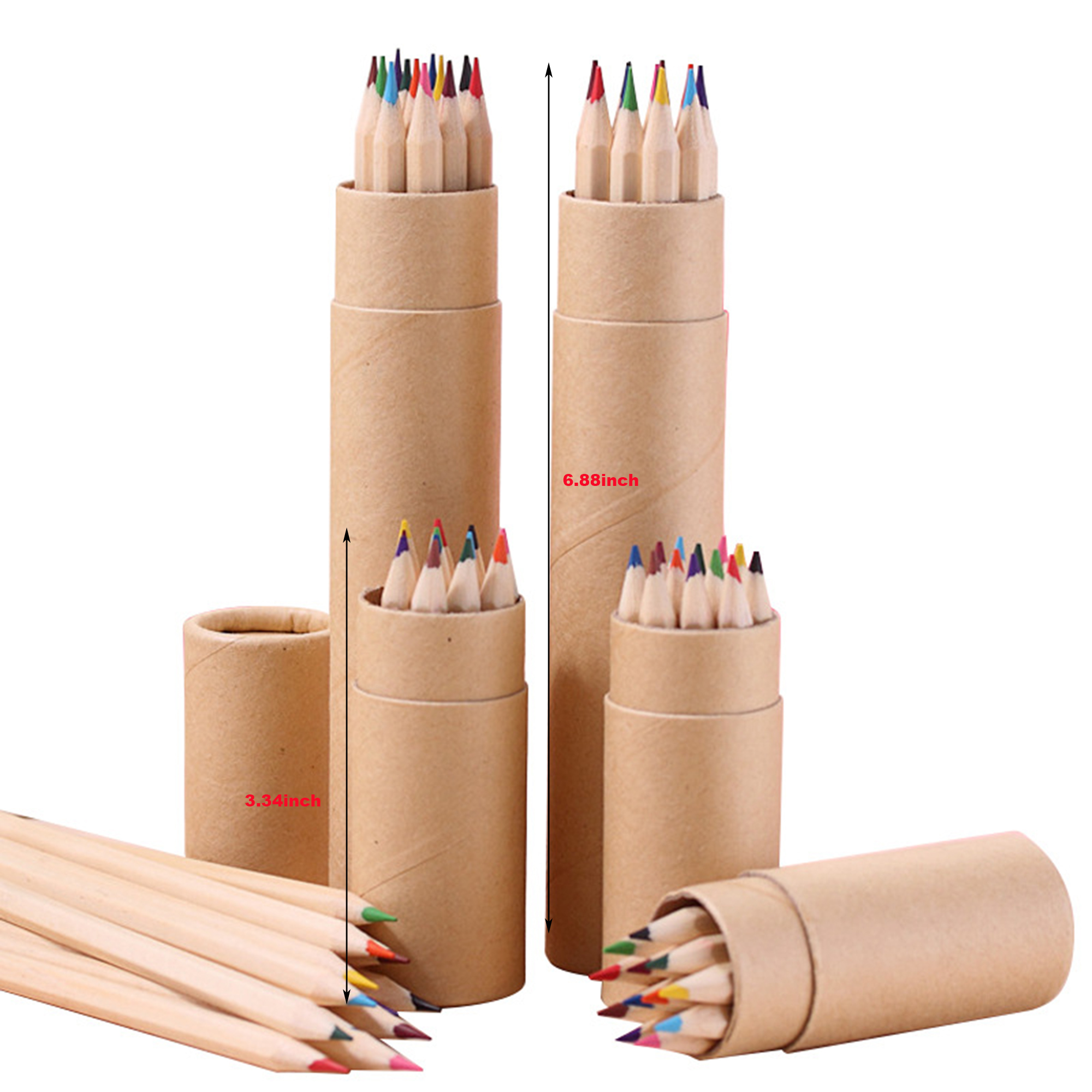 Drawing Colored Pencils With Sharpener In Tube For Kid 3