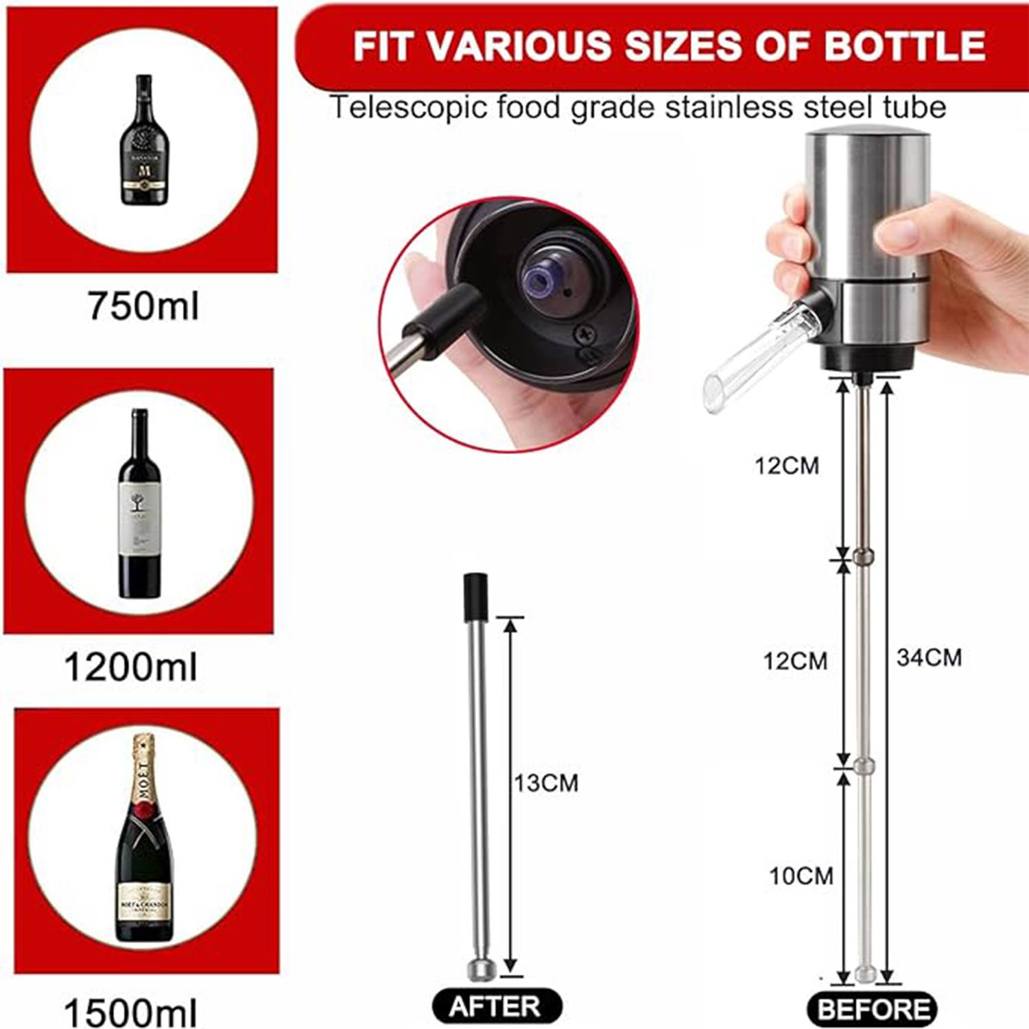 Multiple intelligent electronic wine aerators 5