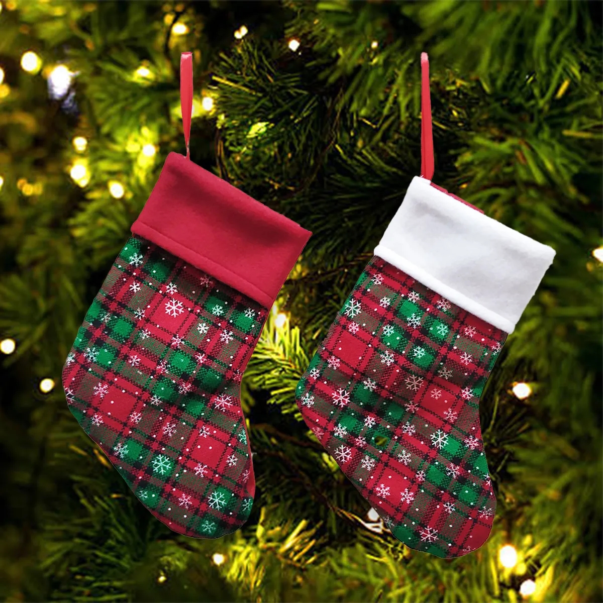 Christmas Gift Socks Decoration Ornament Candy Stuffer Bag 2