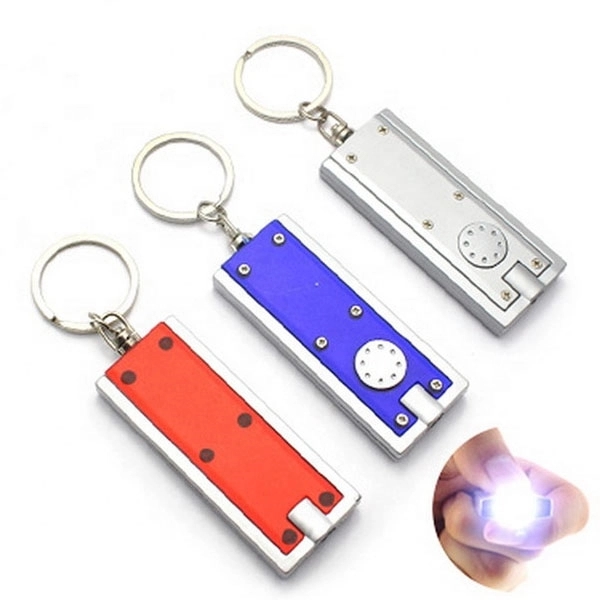 Rectangle LED Flashlight Keychain 3